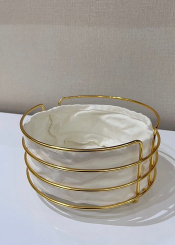 Parlak Altın Sepet ve Depolama Çantası - Görsel 2