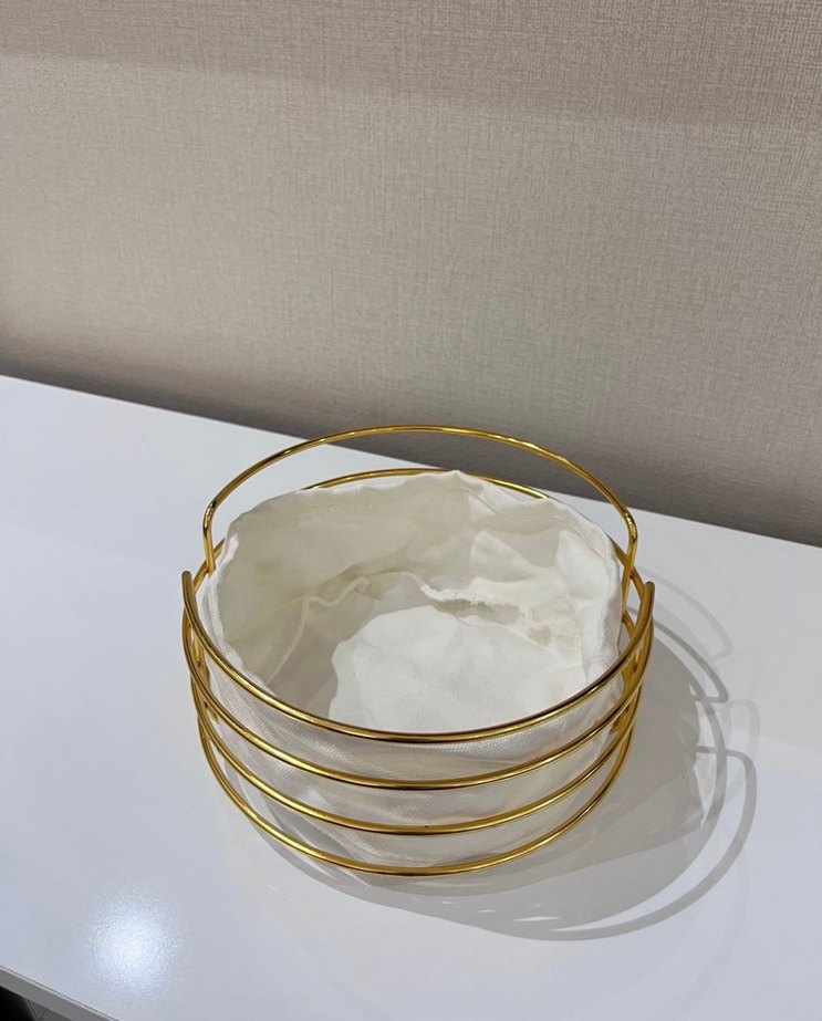 Parlak Altın Sepet ve Depolama Çantası - Görsel 3