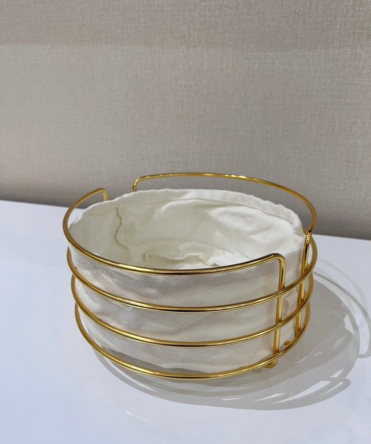 Parlak Altın Sepet ve Depolama Çantası - Görsel 2