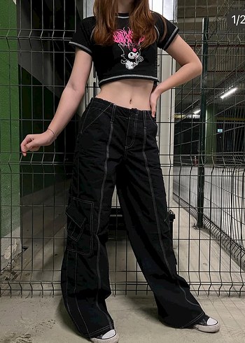 Y 2 K kargo  pantalonon - Görsel 2