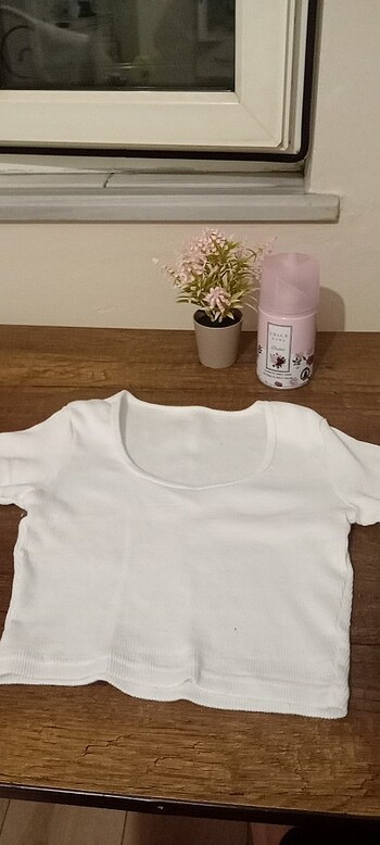m Beden Kısa kol crop t-shirt