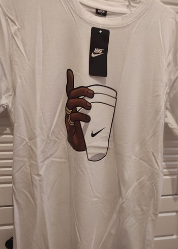 Nike Beyaz Baskılı Erkek Tişört - Görsel 3