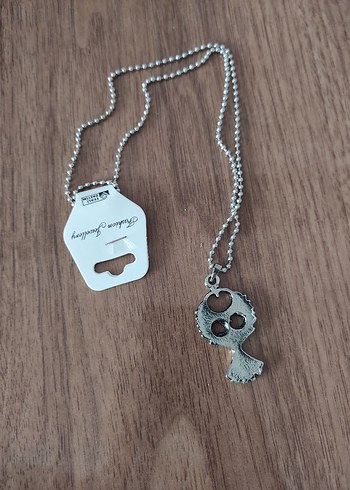 Gri Zincir AYNK TÜRK sembollü unisex kolye - Görsel 4