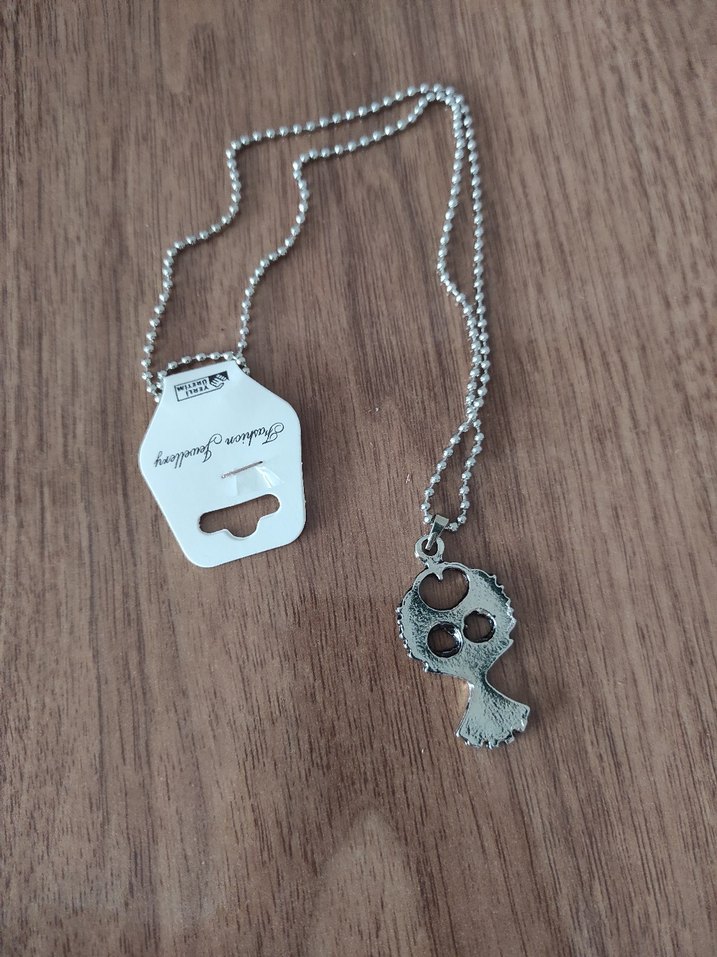 Gri Zincir AYNK TÜRK sembollü unisex kolye - Görsel 4