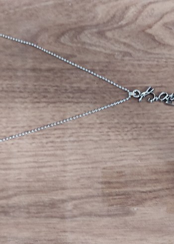 Uzun Zincir Detayl ATATÜRK amblem uçlu unisex Kolye - Görsel 3