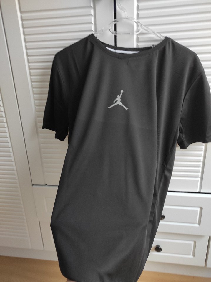 Siyah Erkek Oversize Spor Tişört - Görsel 2