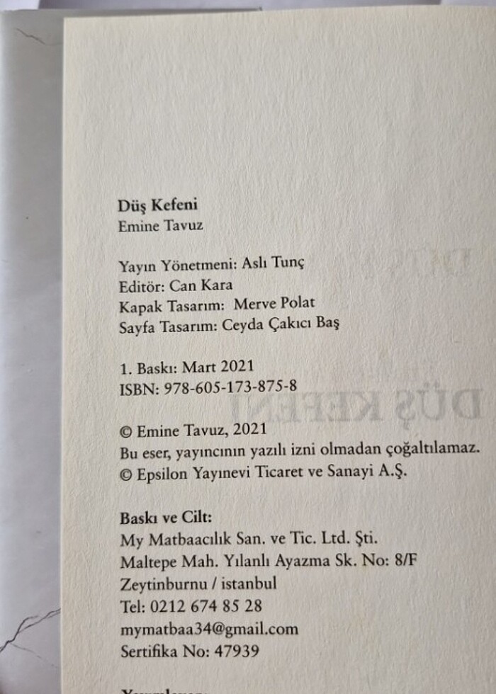 DÜŞ KEFENİ (CİLTLİ VE İLK BASKI) - Görsel 4