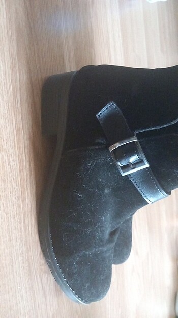 Siyah kadife ayakkabı 