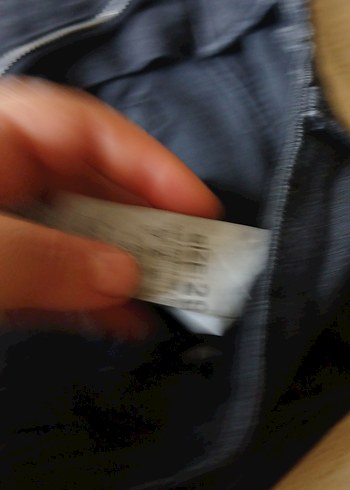 Siyah Kemerli Bol Kesim Kadın Kot Pantolon - Görsel 3