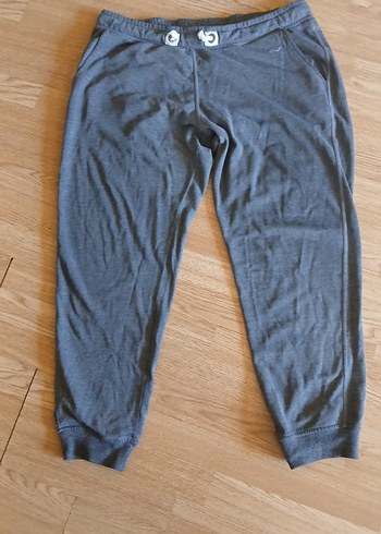 Gri Kadın Spor Denim Eşofman Altı - Görsel 2