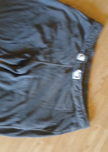 Gri Kadın Spor Denim Eşofman Altı - Görsel 3