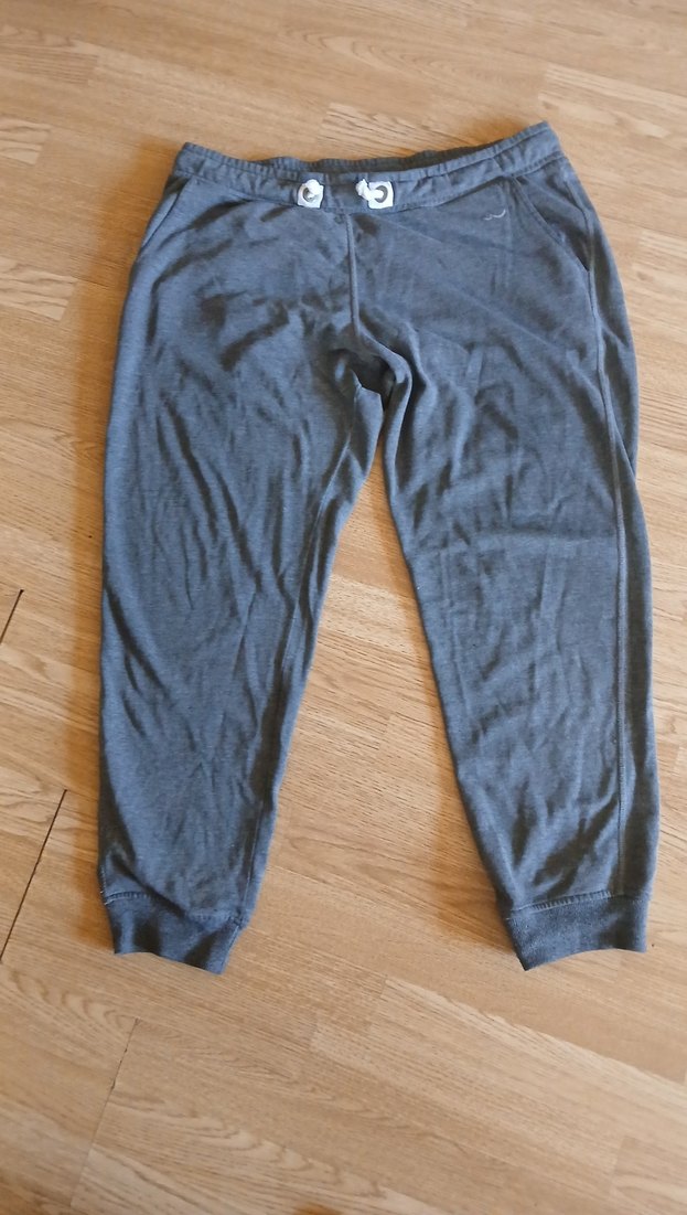 Gri Kadın Spor Denim Eşofman Altı - Görsel 2