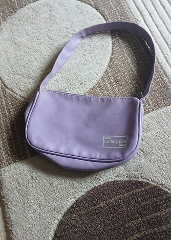 Mor Süet Tokalı Kadın Çantası - Görsel 2