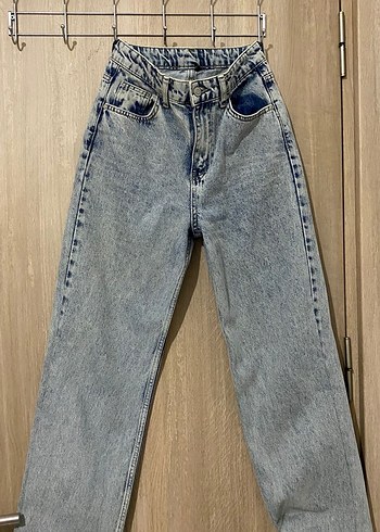 Gri Denim Midi Kadın Jean Pantolon