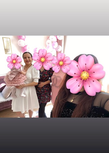 Kısa Kollu V Yaka Midi Beyaz Mini Elbise - Görsel 2