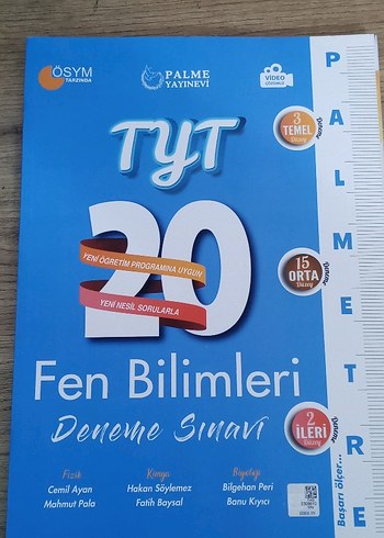 TYT Fen Bilimleri Deneme Sınavı 20'li Palme