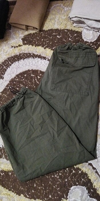 Haki Paraşüt Pantolon 