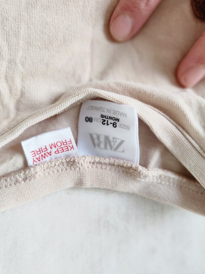 Kız Çocuk Bej Nakışlı Uzun Kollu Tişört - Görsel 2