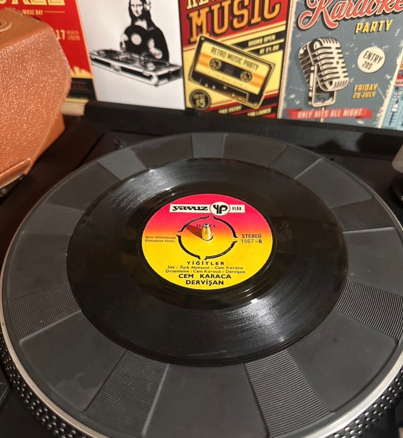 Cem Karaca - Beyaz Atlı, Dervişan 45'lik Plak - Görsel 2