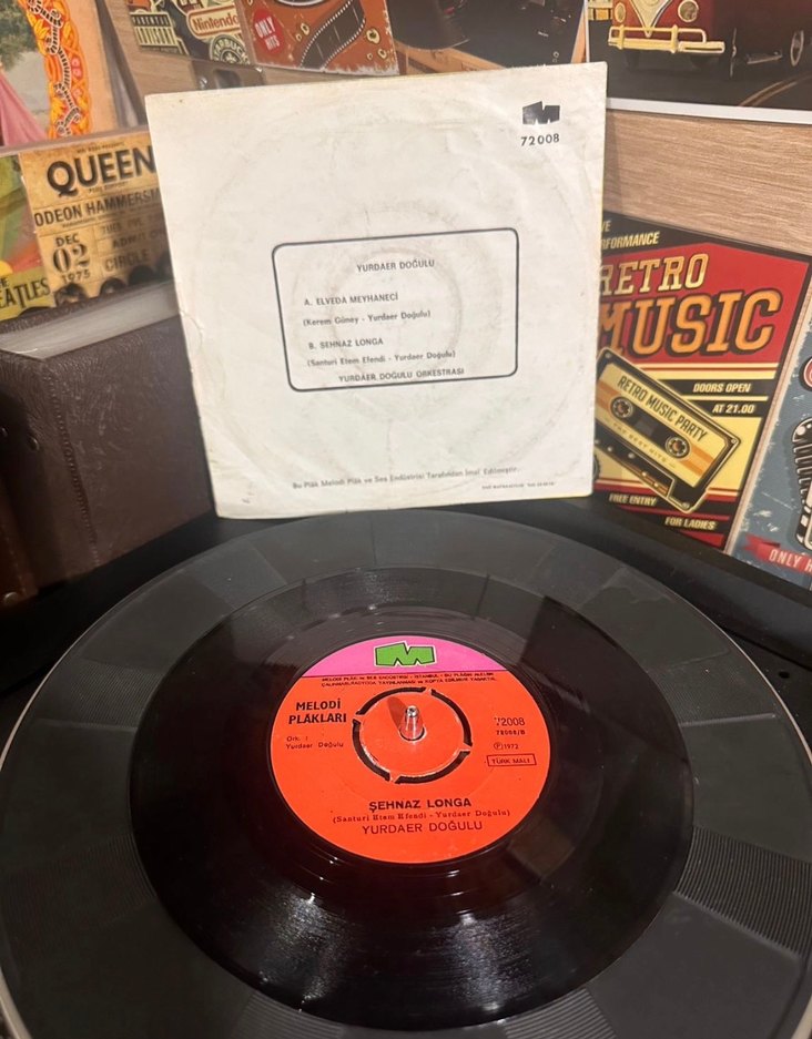 Yurdaer Doğulu - Elveda Meyhaneci 45'lik Plak - Görsel 2