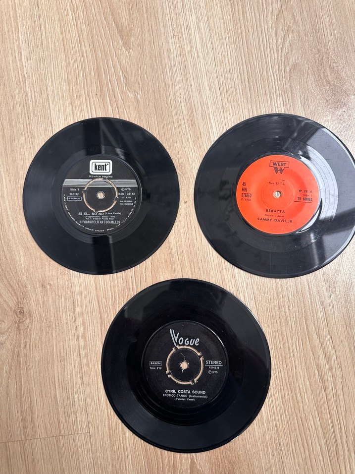 Üç Adet Yabancı 45'lik Plak Yüksek Kondisyon - Görsel 2