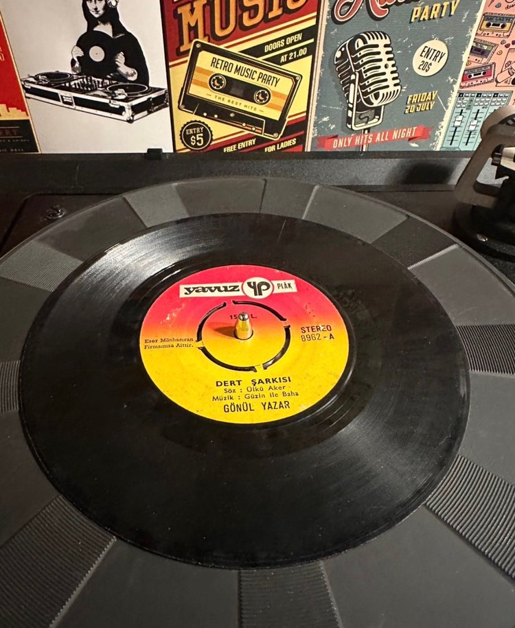 Gönül Yazar - Kadehinde Zehir Olsa 45 lik plak - Görsel 2