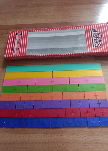 HATAS  Taban blokları Kesir Takımı ve Geometrik Cisimler Seti - Görsel 4