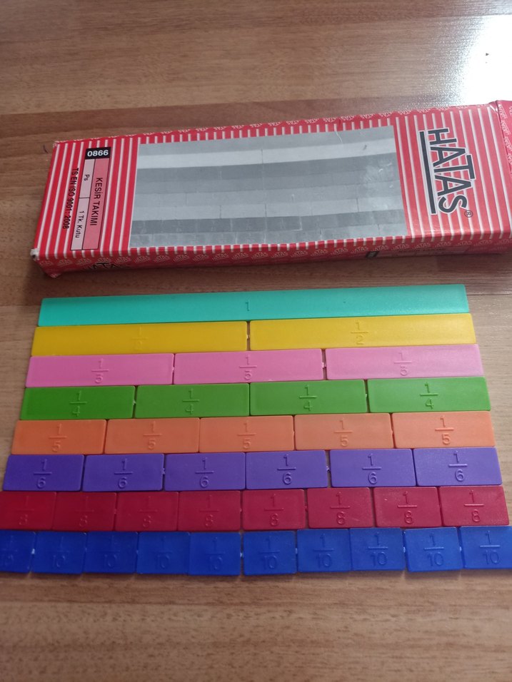 HATAS  Taban blokları Kesir Takımı ve Geometrik Cisimler Seti - Görsel 4