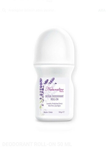 Naturalive deodorant roll on lavanta