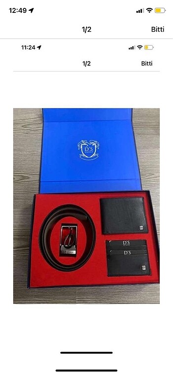 DS DAMAT ÜÇLÜ KEMER CÜZDAN KARTLIK SETI