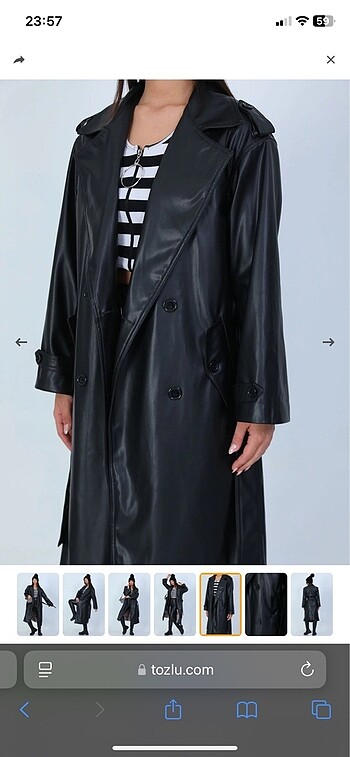 s Beden deri trenchcoat
