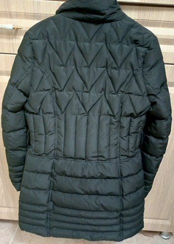 Düğmeli Siyah Kadın Kışlık Mont - Görsel 2