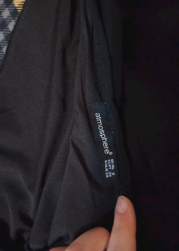 Siyah Asimetrik Tek Omuz Midi Elbise - Görsel 2