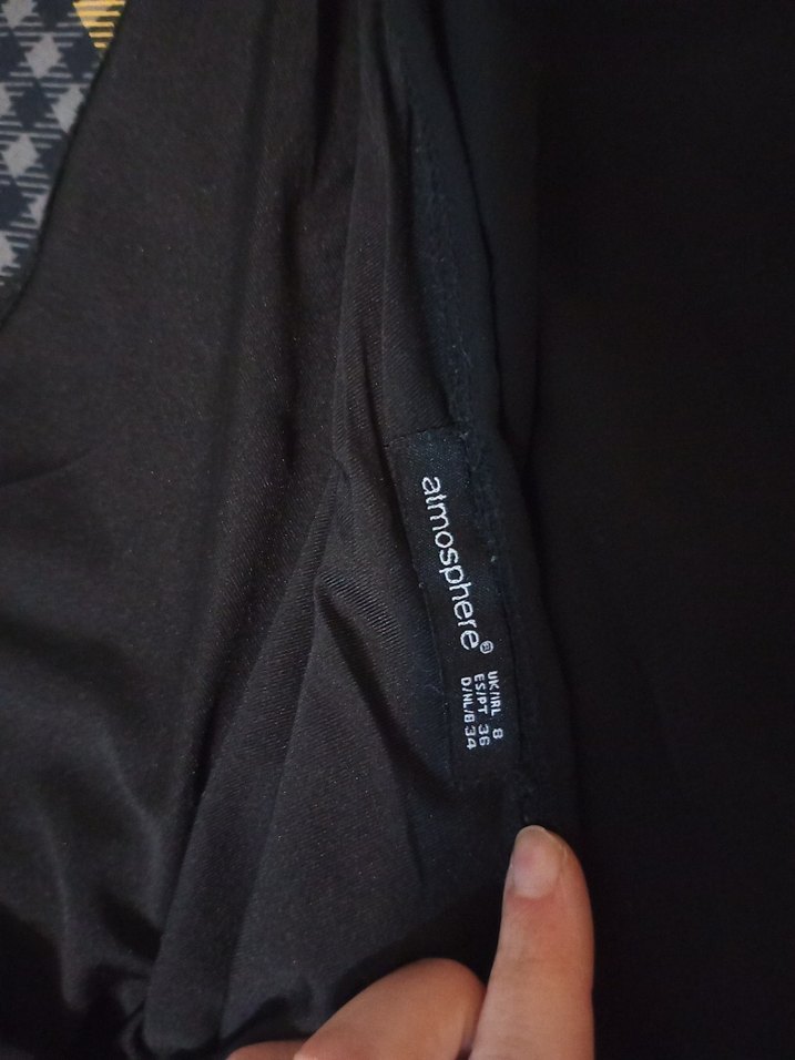 Siyah Asimetrik Tek Omuz Midi Elbise - Görsel 2