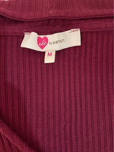 m Beden KOTON BORDO CROP