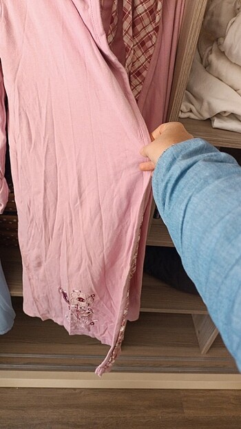 s Beden pembe Renk Sabahlık pijama takımı 