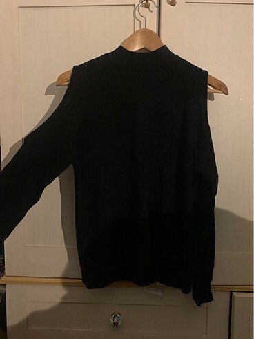 H&M omuzsuz örme kazak