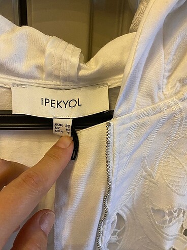 38 Beden beyaz Renk İpekyol Ceket