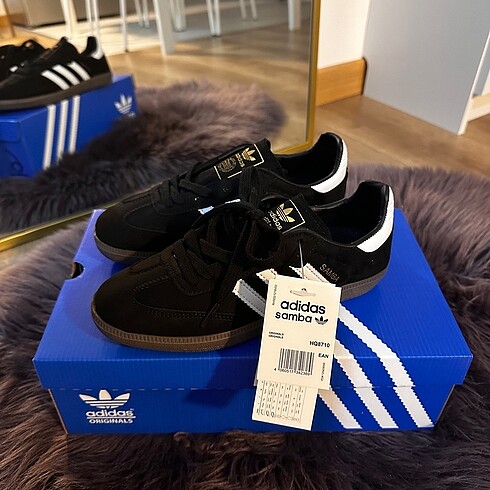 36 Beden Adidas samba siyah süet 36 numara