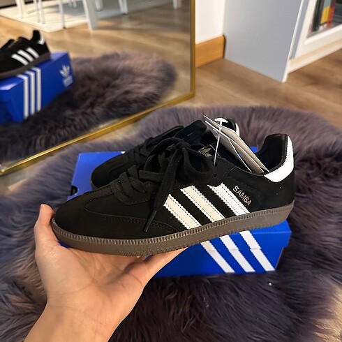 Adidas samba siyah siyah süet 40 numara