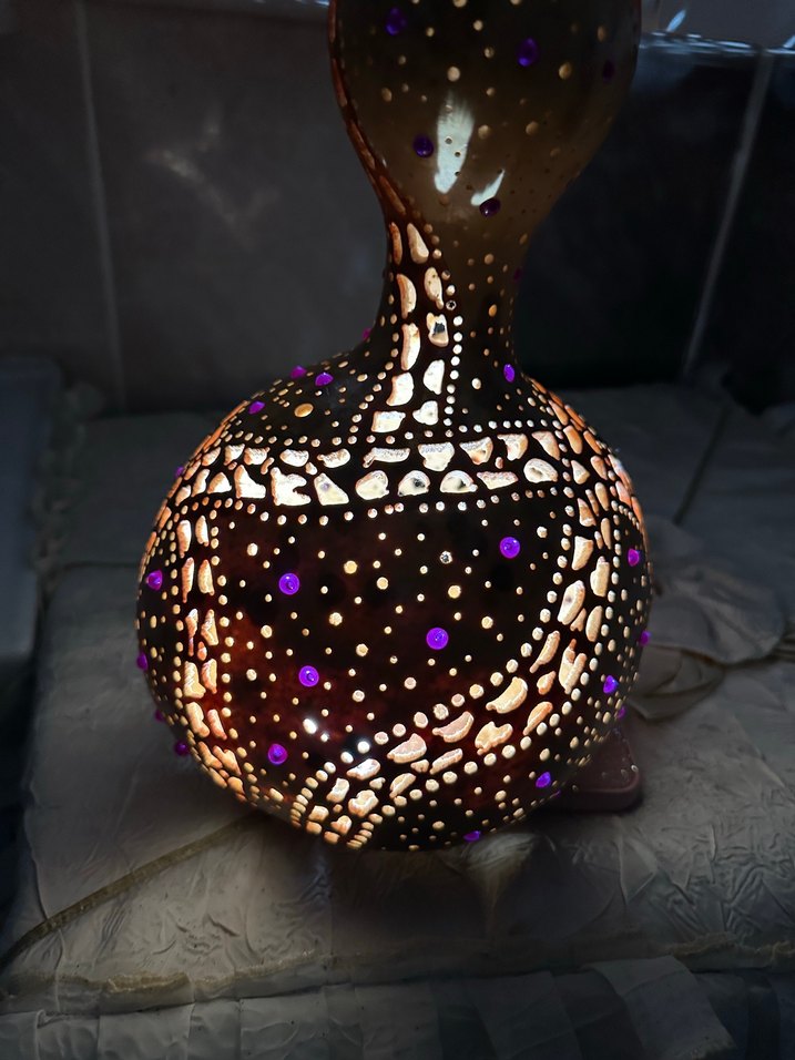 Renkli Desenli Süs Su Kabağı - Görsel 3