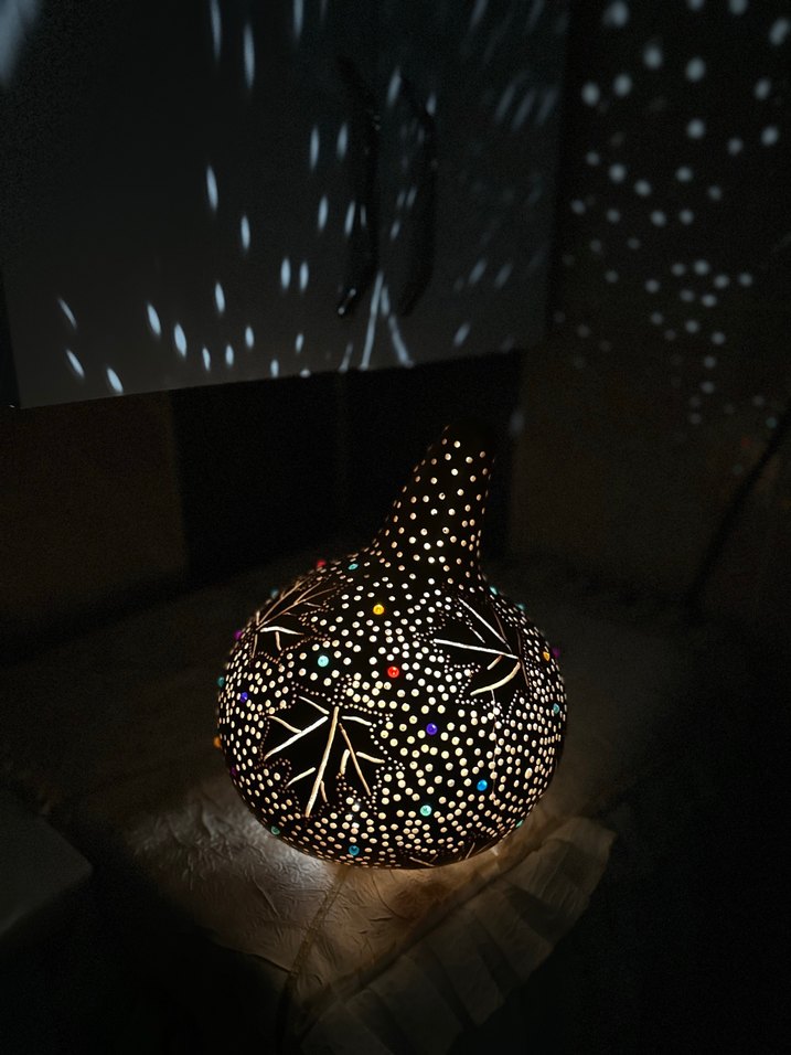 Renkli Noktalı Dekoratif Lamba - Görsel 3