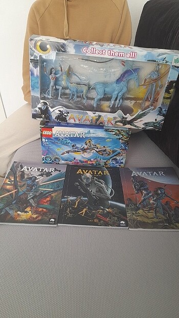 Avatar oyuncak Avatar lego ve 3'lü kitap seti 