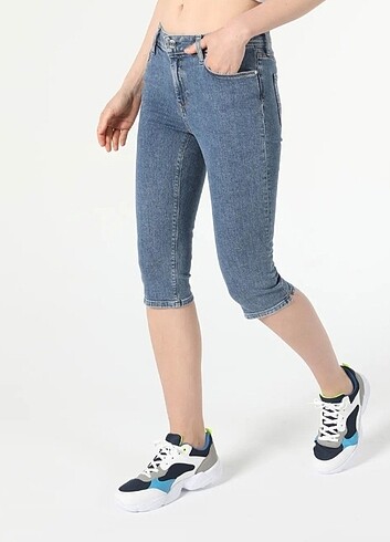 36 Beden Jean şort kapri 