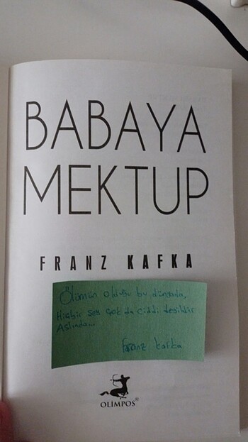  franz kafka babaya mektup