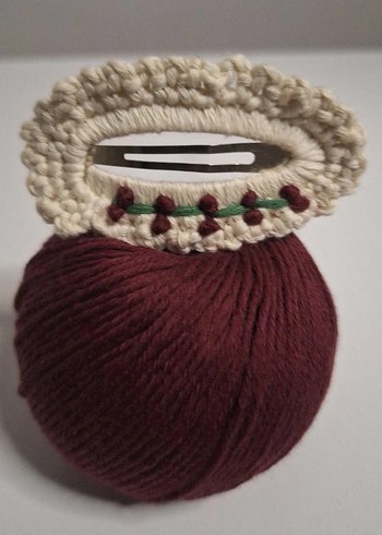 Nakışlı Örgü Bohem Çocuk Toka - Görsel 2