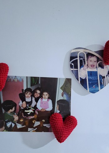 kırmızı kalp magnet - Görsel 2