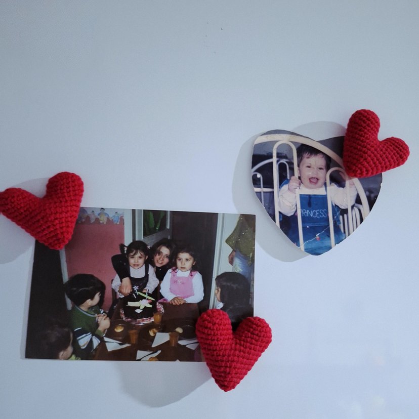 kırmızı kalp magnet - Görsel 2