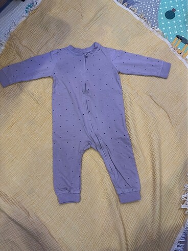 9 Ay Beden H&M ikili pamuklu pijama tulum 9-12 ay