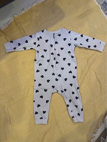 9 Ay Beden çeşitli Renk H&M ikili pamuklu pijama tulum 9-12 ay